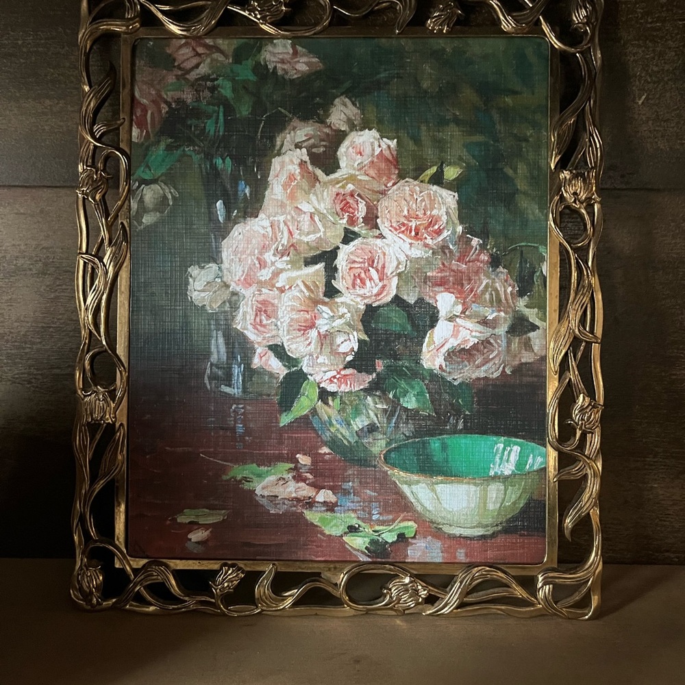Vintage style floral print/art